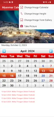 Myanmar Calendar android App screenshot 0