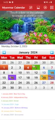 Myanmar Calendar android App screenshot 3